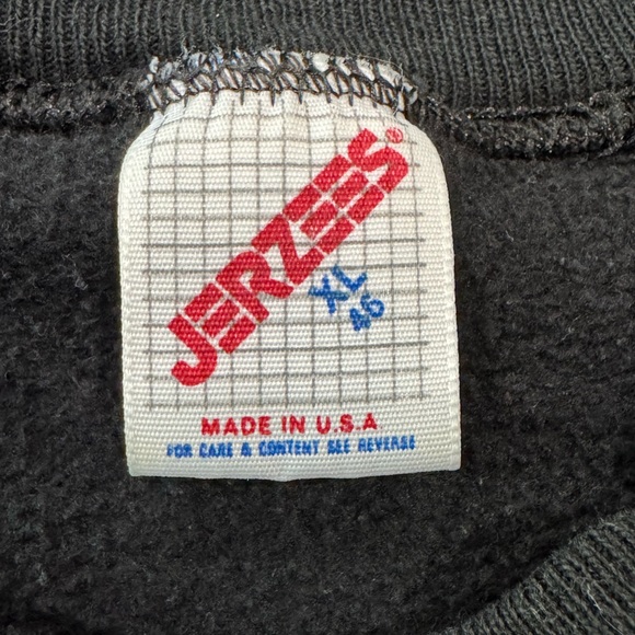 Vintage Early 90’s Chicago Bulls Graphic Sweatshirt Black Size XL USA Made - Picture 4 of 9